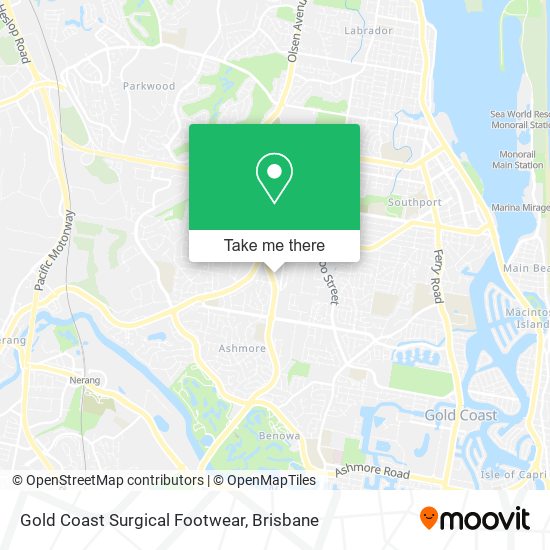 Gold Coast Surgical Footwear map