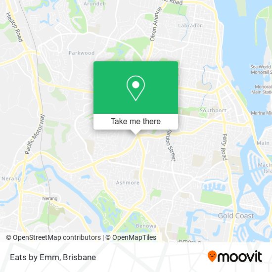 Eats by Emm map