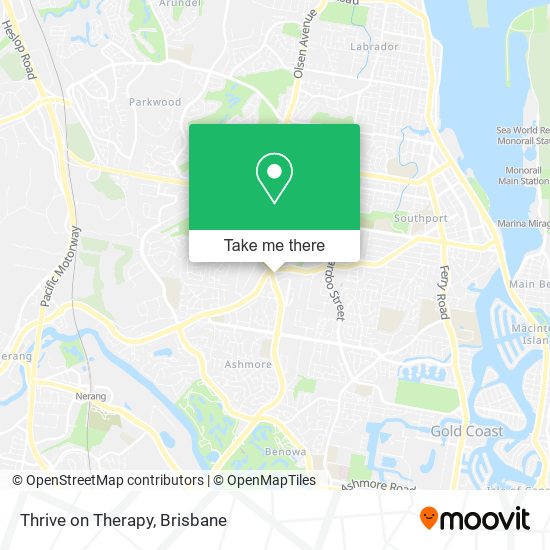 Thrive on Therapy map