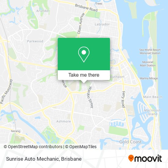 Sunrise Auto Mechanic map
