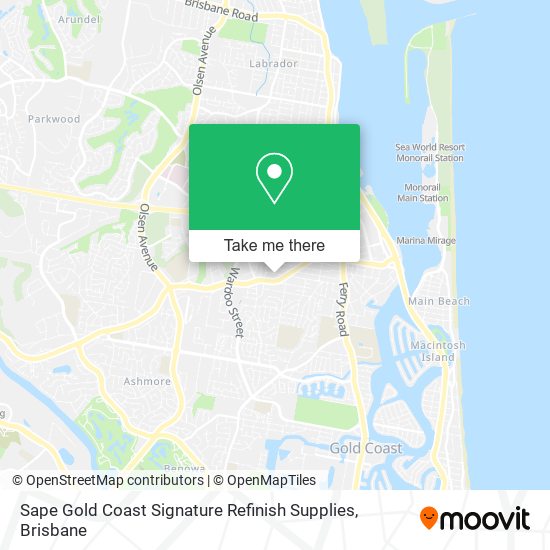 Sape Gold Coast Signature Refinish Supplies map