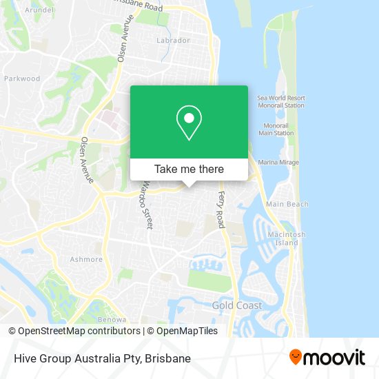 Hive Group Australia Pty map