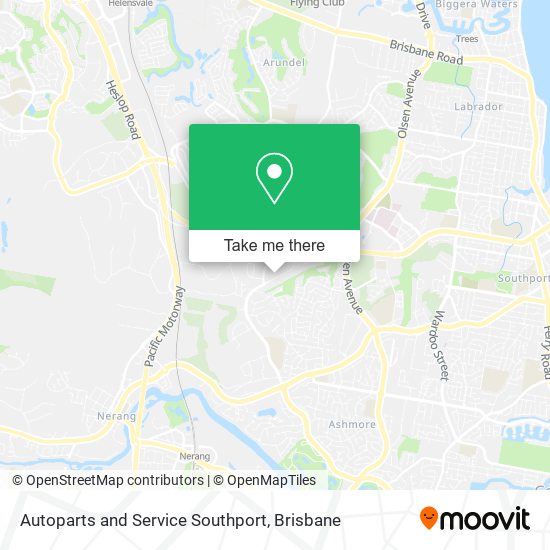 Autoparts and Service Southport map