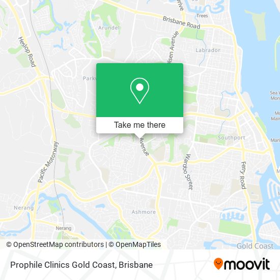 Prophile Clinics Gold Coast map