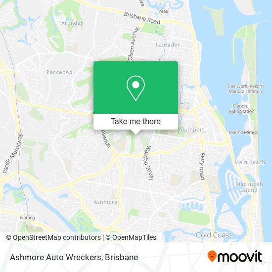 Ashmore Auto Wreckers map