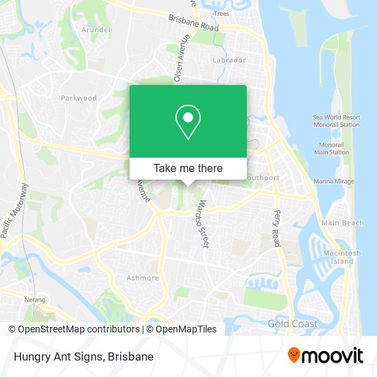Hungry Ant Signs map