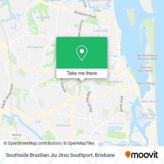 Southside Brazilian Jiu Jitsu Southport map