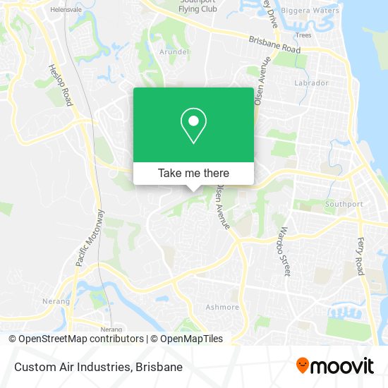 Custom Air Industries map