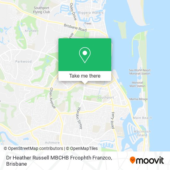 Dr Heather Russell MBCHB Frcophth Franzco map