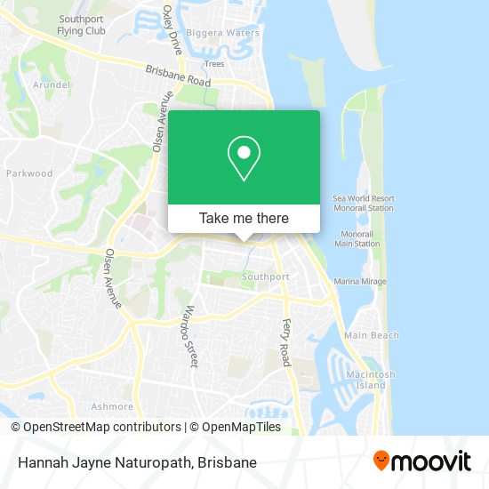 Hannah Jayne Naturopath map