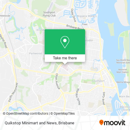 Quikstop Minimart and News map