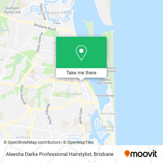 Aleesha Darke Professional Hairstylist map