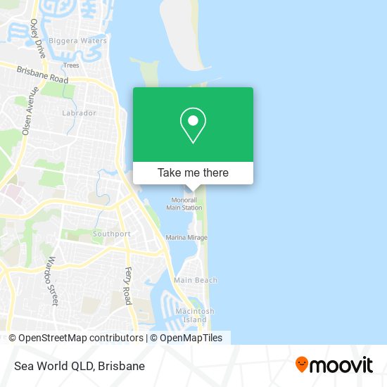 Sea World QLD map