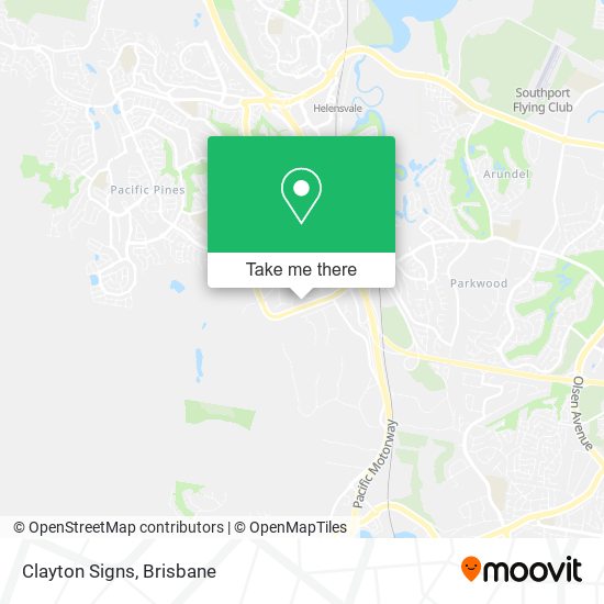 Clayton Signs map