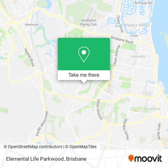 Elemental Life Parkwood map