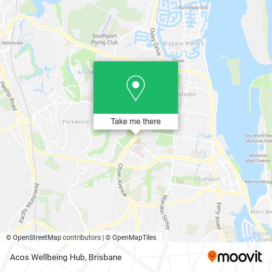 Acos Wellbeing Hub map