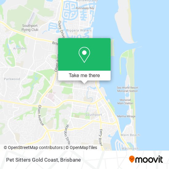 Pet Sitters Gold Coast map