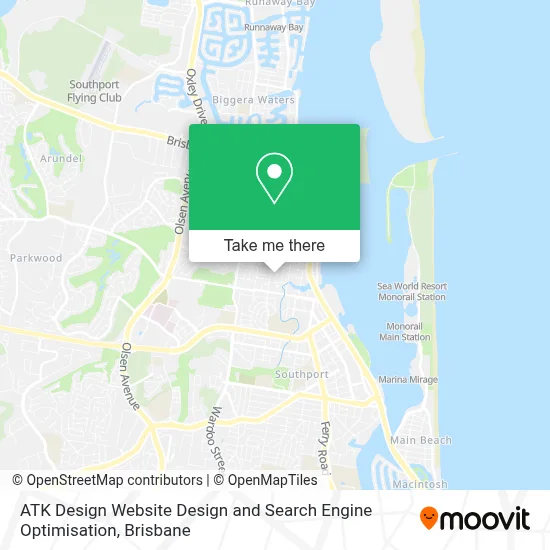 ATK Design Website Design and Search Engine Optimisation map