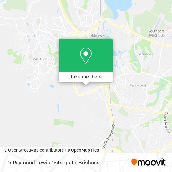 Dr Raymond Lewis Osteopath map