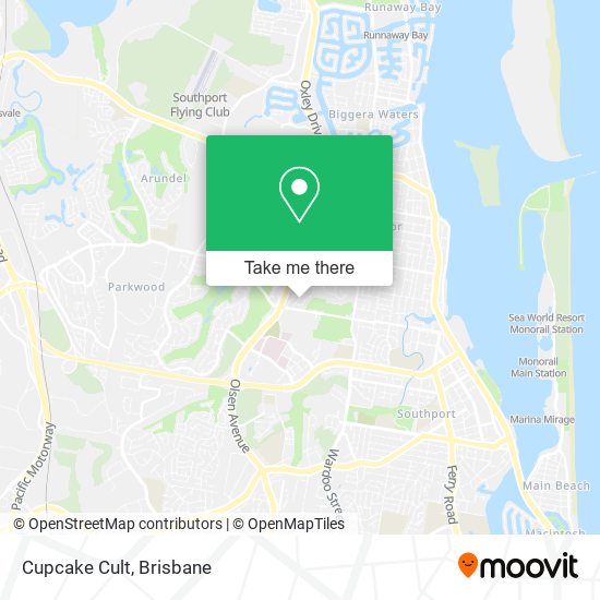 Cupcake Cult map