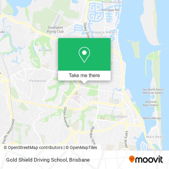 Gold Shield Driving School map