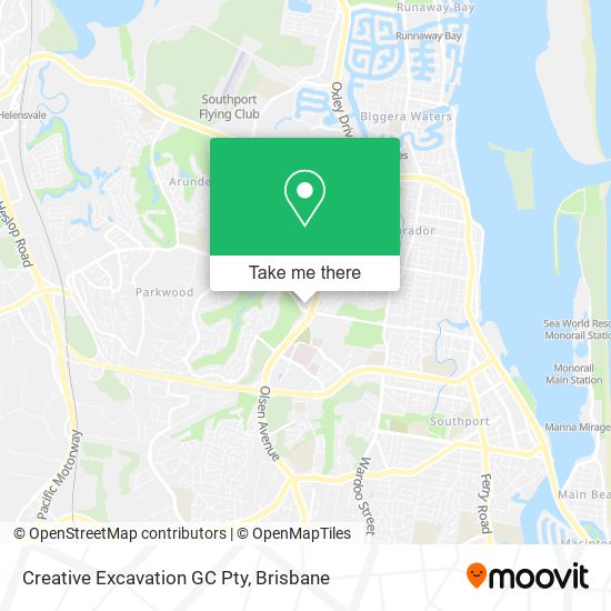 Creative Excavation GC Pty map