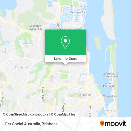 Mapa Get Social Australia