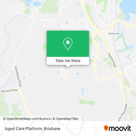 Aged Care Platform map