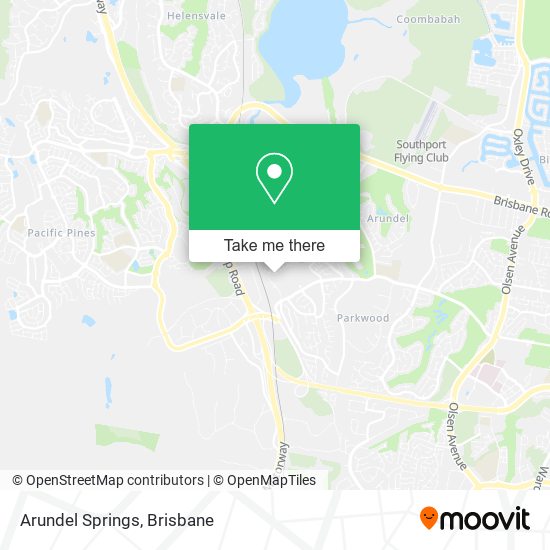 Arundel Springs map