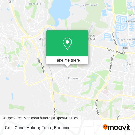 Gold Coast Holiday Tours map
