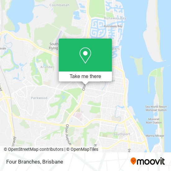 Four Branches map