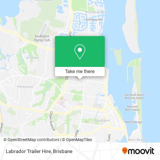 Labrador Trailer Hire map