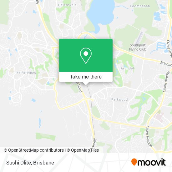 Sushi Dlite map