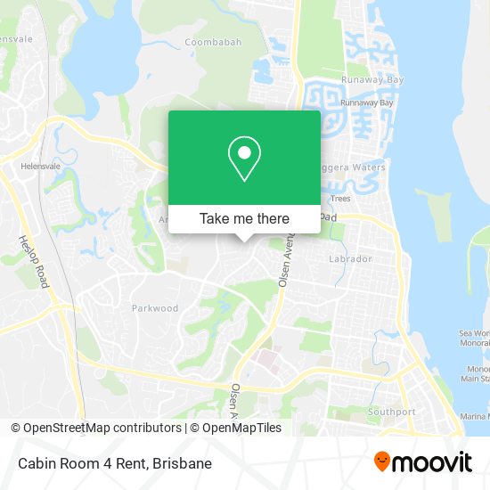 Cabin Room 4 Rent map