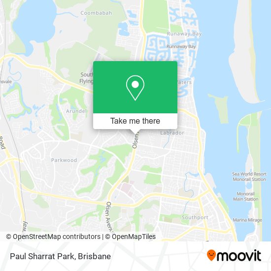Paul Sharrat Park map