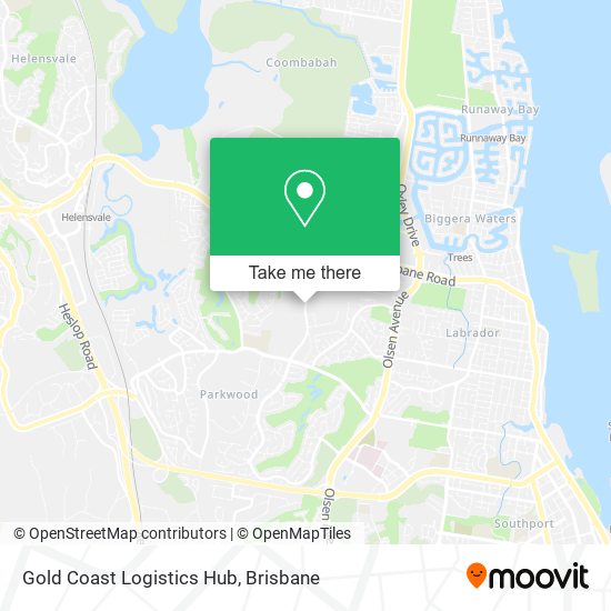 Gold Coast Logistics Hub map