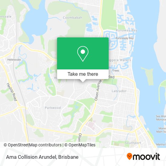 Ama Collision Arundel map