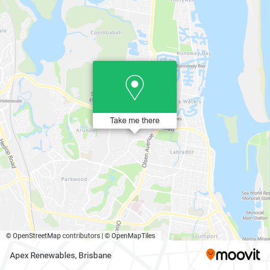 Apex Renewables map