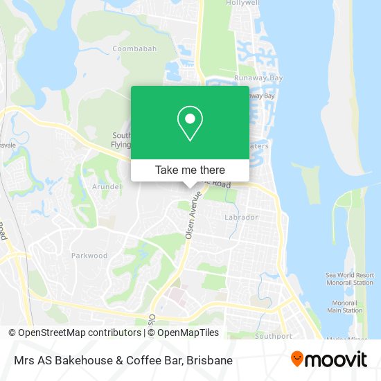 Mrs AS Bakehouse & Coffee Bar map