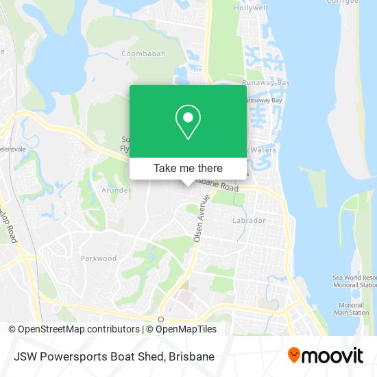 JSW Powersports Boat Shed map