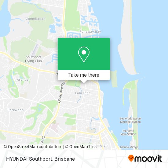 HYUNDAI Southport map