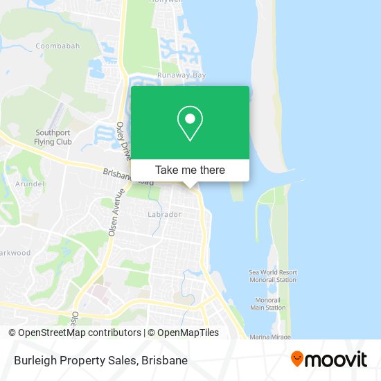 Burleigh Property Sales map