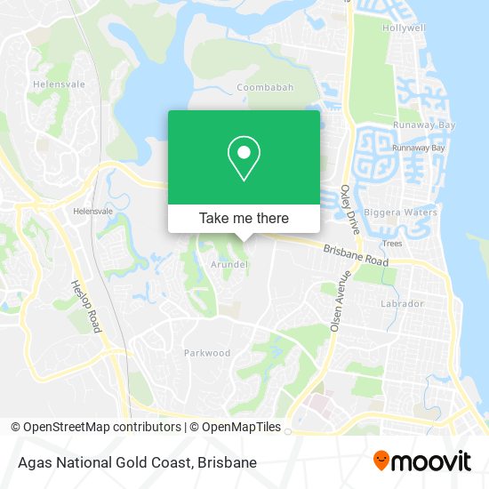 Agas National Gold Coast map
