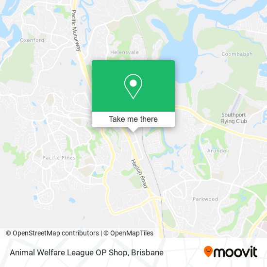 Animal Welfare League OP Shop map