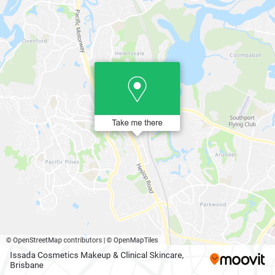 Issada Cosmetics Makeup & Clinical Skincare map