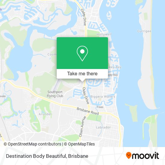 Destination Body Beautiful map