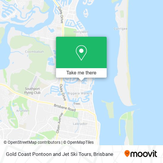 Gold Coast Pontoon and Jet Ski Tours map