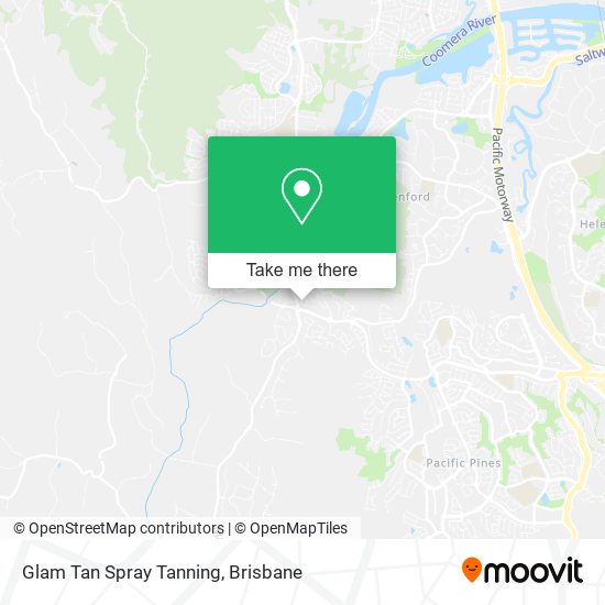 Glam Tan Spray Tanning map