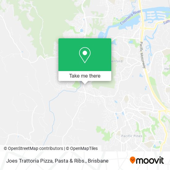 Joes Trattoria Pizza, Pasta & Ribs. map