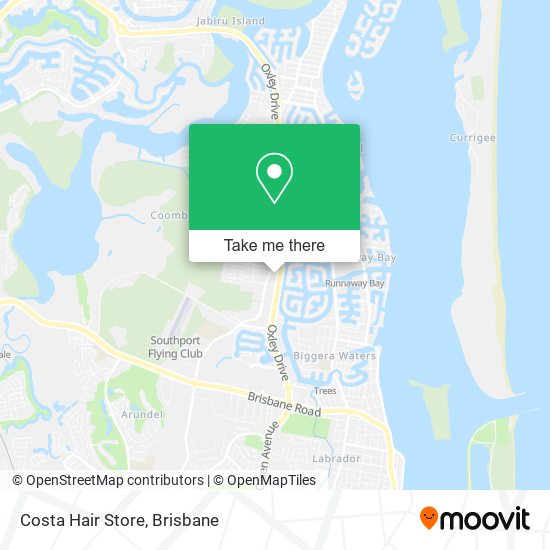 Costa Hair Store map